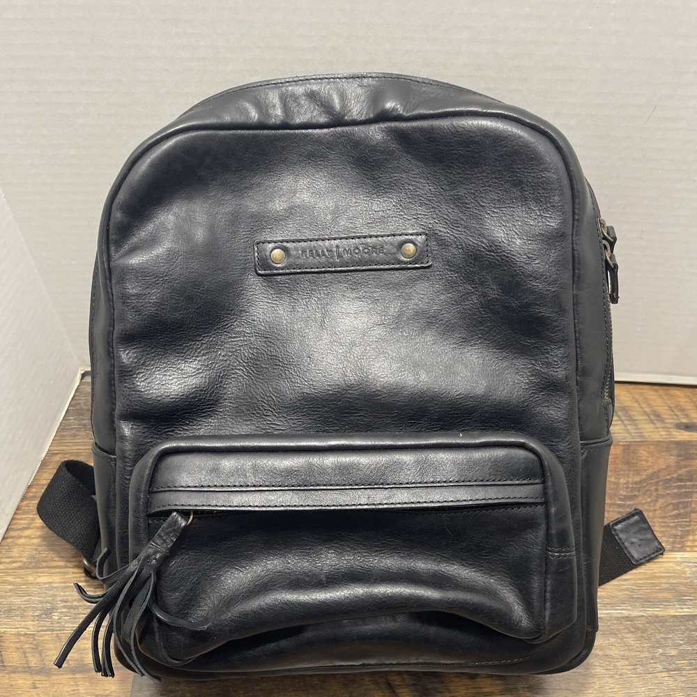Kelly Moore Leather Black Backpack
